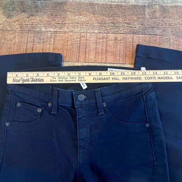 Rag & Bone Black Jeans Elephant Bell Size 27 Flare Low Rise - Picture 6 of 10